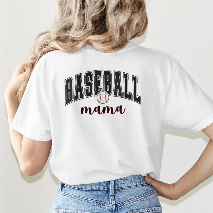 Baseball Mama Cute Women Team Mom Or Baseball Mom Sports Women's T-Shirt Back Print Baseball Mama Cute Women Team Mom Or Baseball Mom Sports Women's T-Shirt Back Print