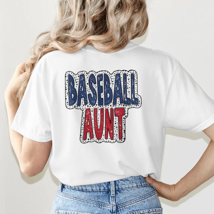 Baseball Mama Dalmatian Spots Baseball Mom Women's T-Shirt Back Print