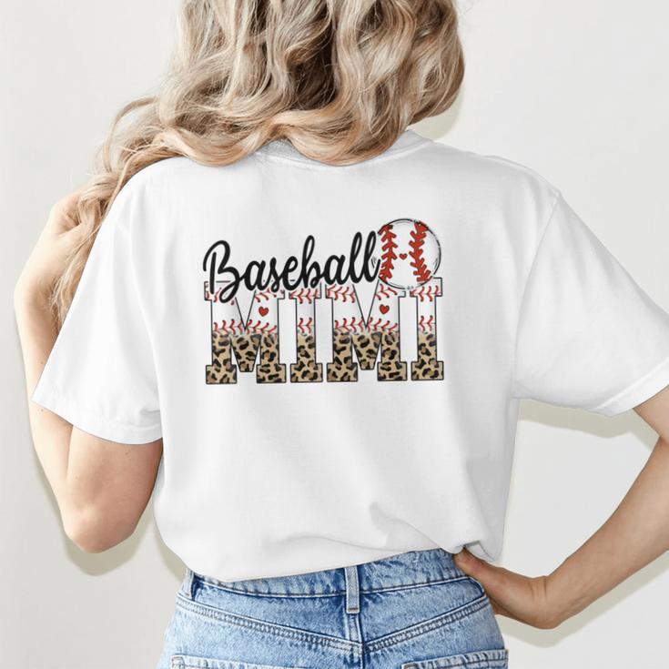 Baseball Mimi Women BallPark Mimi Baseball Mom Mother's Day Women's T-Shirt Back Print Baseball Mimi Women BallPark Mimi Baseball Mom Mother's Day Women's T-Shirt Back Print