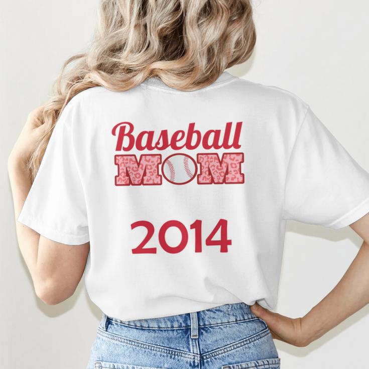 Baseball Mom Since 2014 Women's T-Shirt Back Print