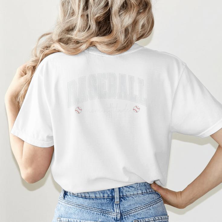 Baseball Mom Attitude Cute Baseball Mom's Sport And Athletic Premium Women's T-Shirt Back Print Baseball Mom Attitude Cute Baseball Mom's Sport And Athletic Premium Women's T-Shirt Back Print