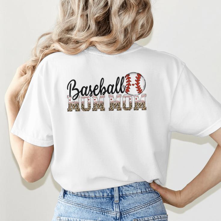 Baseball Mom Mom BallPark Mom Mom Game Day 2024 Mother's Day Women's T-Shirt Back Print