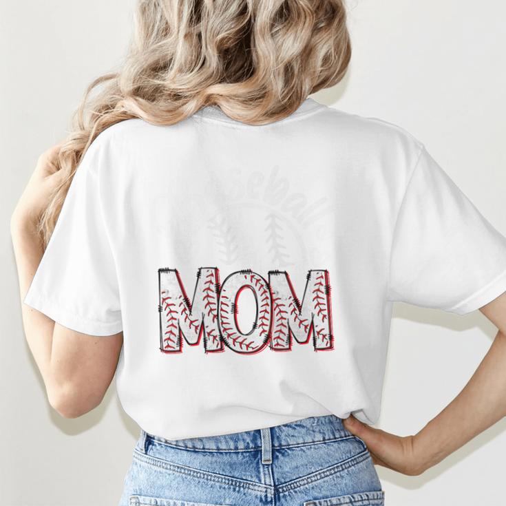 Baseball Mom Cute Baseball Mama Proud Senior Baseball Player Premium Women's T-Shirt Back Print Baseball Mom Cute Baseball Mama Proud Senior Baseball Player Premium Women's T-Shirt Back Print