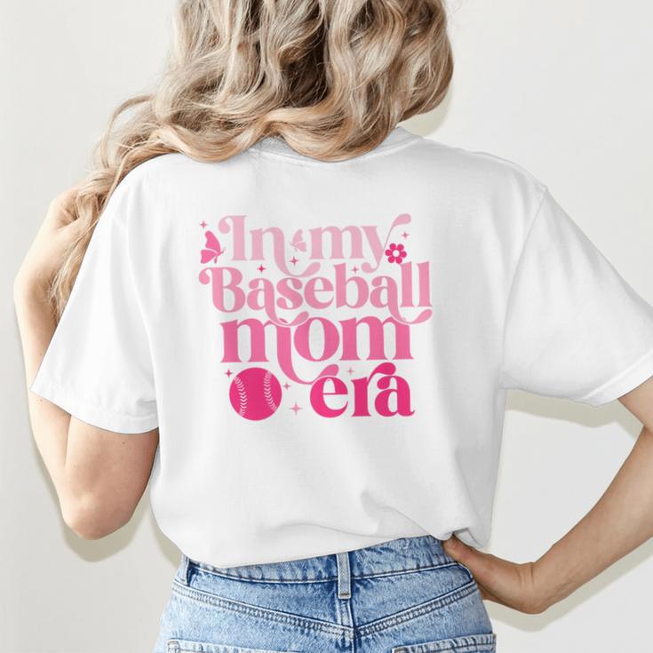 In My Baseball Mom Era Retro Mom Life Mother's Day 2024 Premium Women's T-Shirt Back Print