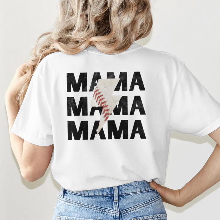 Baseball Mom Game Day Baseball Season Gameday Sports Mama Women's T-Shirt Back Print Baseball Mom Game Day Baseball Season Gameday Sports Mama Women's T-Shirt Back Print