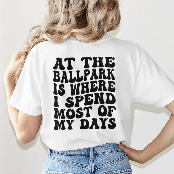 Baseball Mom Good For Baseball Boys Kids Men Women Women's T-Shirt Back Print Baseball Mom Good For Baseball Boys Kids Men Women Women's T-Shirt Back Print