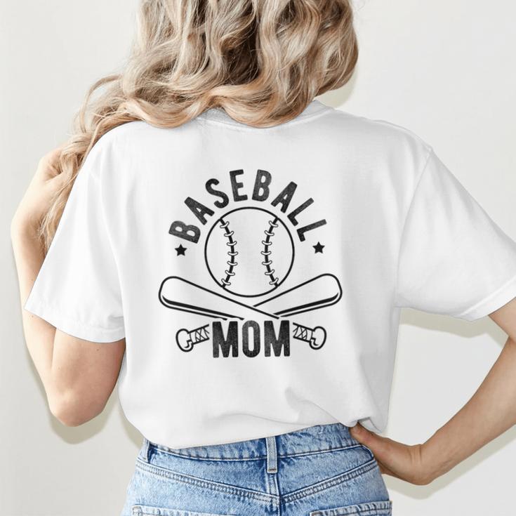 Baseball Mom Homerun Best Mom Sport Athlete Women's T-Shirt Back Print Baseball Mom Homerun Best Mom Sport Athlete Women's T-Shirt Back Print