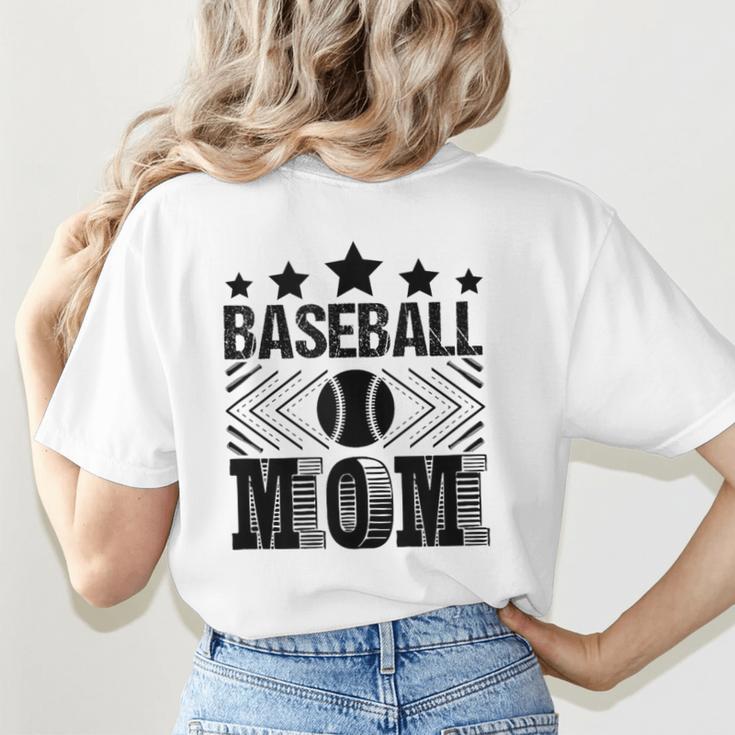 Baseball Mom Baseball Lover Mom Women's T-Shirt Back Print