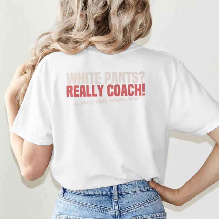 Baseball Mom Mama Baseball Lover Premium Women's T-Shirt Back Print