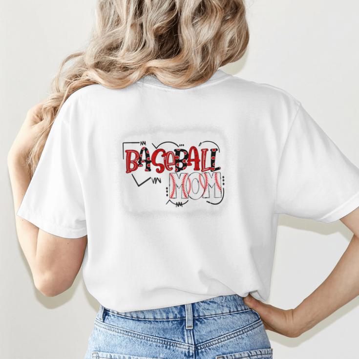 Baseball Mom Mommy Baseball Player Premium Women's T-Shirt Back Print Baseball Mom Mommy Baseball Player Premium Women's T-Shirt Back Print