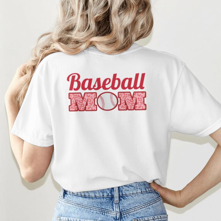 Baseball Mom Mother Mothers Of Baseball Athletes Women's T-Shirt Back Print