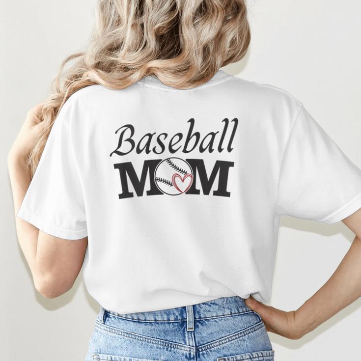 Baseball Mom Mother`s Day Women's T-Shirt Back Print Baseball Mom Mother`s Day Women's T-Shirt Back Print