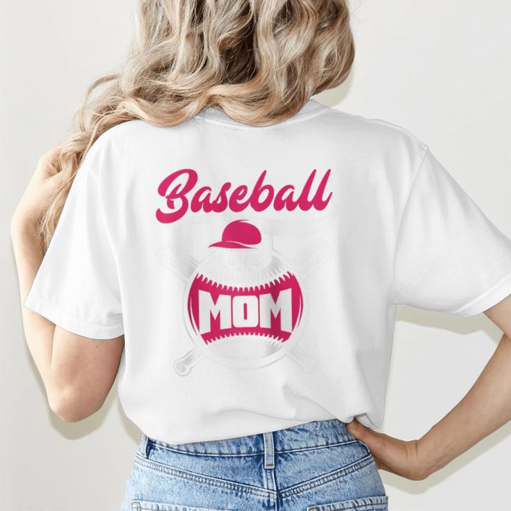 Baseball Mom Raglan Baseball Tee Women's T-Shirt Back Print Baseball Mom Raglan Baseball Tee Women's T-Shirt Back Print