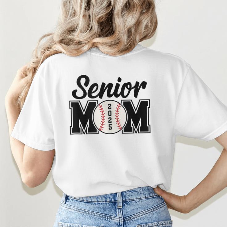 Baseball Mom Senior 2025 Mama Baseball Players High School Women's T-Shirt Back Print