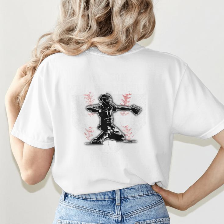 Baseball Mom My Son Will Be Waiting For You At Home Premium Tri-Blend Women's T-Shirt Back Print
