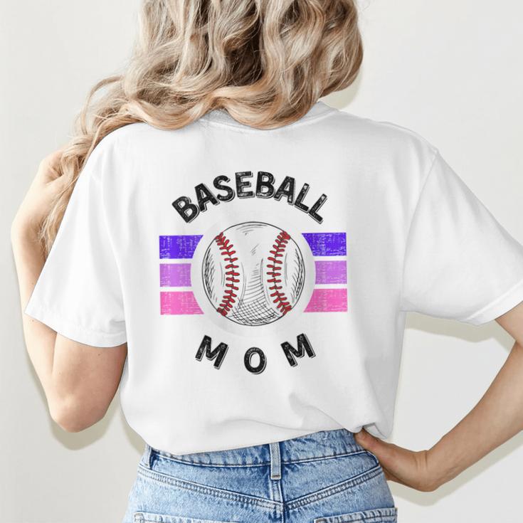 Baseball Mom Sports Mom Proud Baseball Mom Women's T-Shirt Back Print Baseball Mom Sports Mom Proud Baseball Mom Women's T-Shirt Back Print