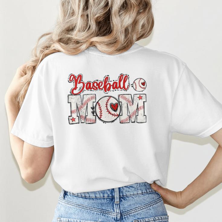 Baseball Mom Sports Women's T-Shirt Back Print Baseball Mom Sports Women's T-Shirt Back Print