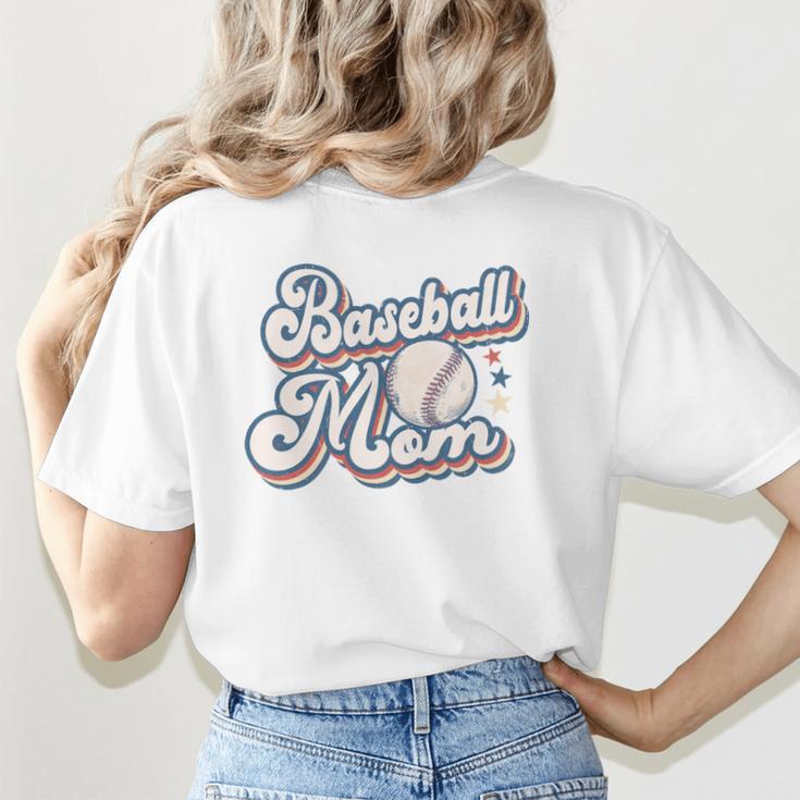 Baseball Mom Squad Women's T-Shirt Back Print