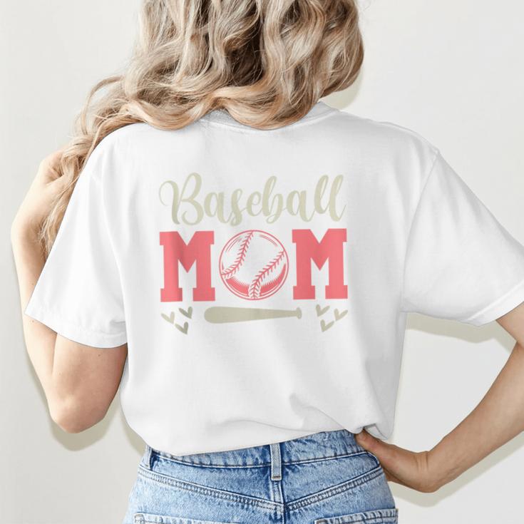 Baseball Mom And Sweet For Moms With Baseball Kids Women's T-Shirt Back Print