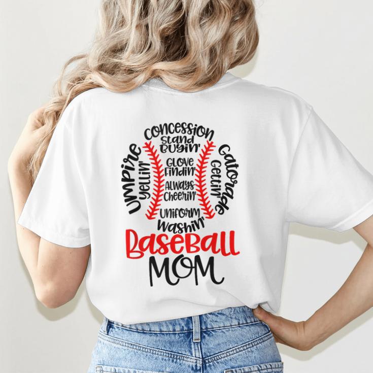 Baseball MomBall Game Mother's Day 2023 Women's T-Shirt Back Print Baseball MomBall Game Mother's Day 2023 Women's T-Shirt Back Print