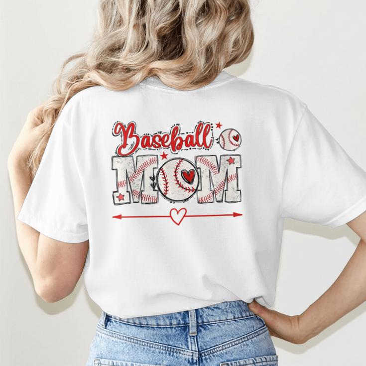 Baseball Mom T-Ball Moms Ball Player Moms Ballpark Mama Women's T-Shirt Back Print Baseball Mom T-Ball Moms Ball Player Moms Ballpark Mama Women's T-Shirt Back Print