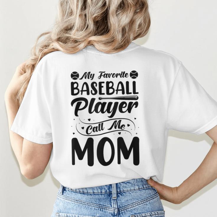 Baseball Mom Women Girls Daughter Mother Baseball Player Women's T-Shirt Back Print Baseball Mom Women Girls Daughter Mother Baseball Player Women's T-Shirt Back Print