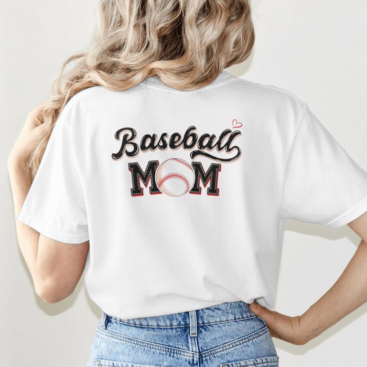 Baseball Mom Baseball Women's T-Shirt Back Print