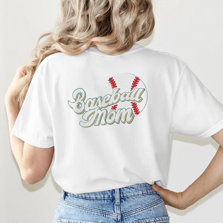 Baseball Mom's Favorite Game Day Premium Women's T-Shirt Back Print Baseball Mom's Favorite Game Day Premium Women's T-Shirt Back Print