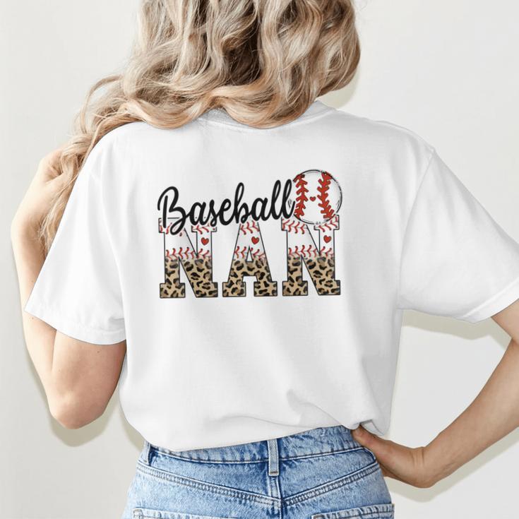 Baseball Nan Women BallPark Nan Baseball Mom Mother's Day Women's T-Shirt Back Print Baseball Nan Women BallPark Nan Baseball Mom Mother's Day Women's T-Shirt Back Print