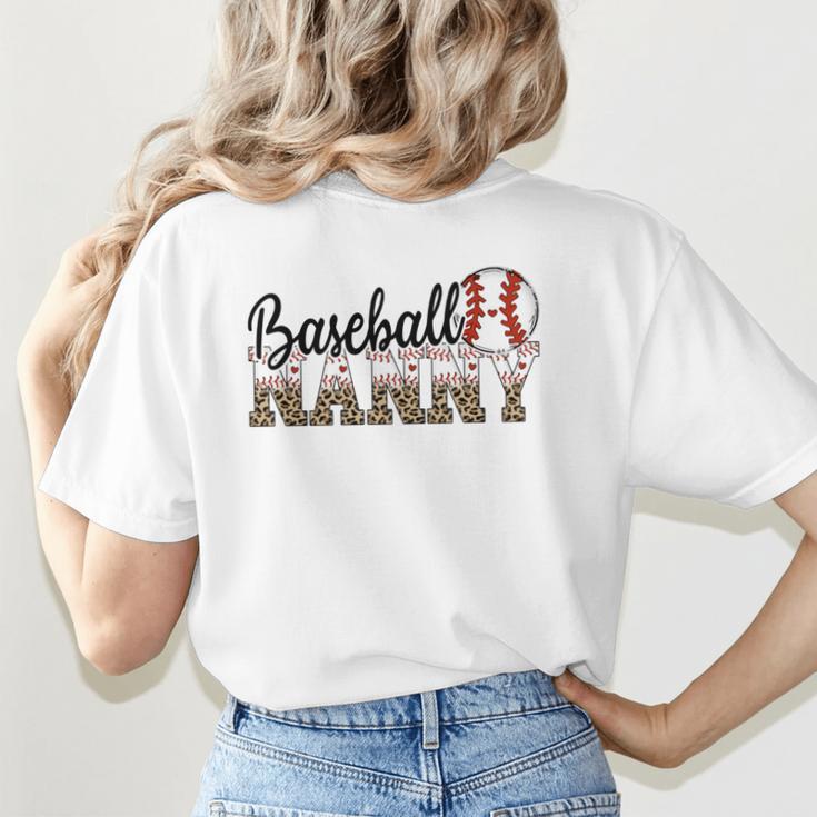 Baseball Nanny Women BallPark Nanny Baseball Mom Women's T-Shirt Back Print Baseball Nanny Women BallPark Nanny Baseball Mom Women's T-Shirt Back Print