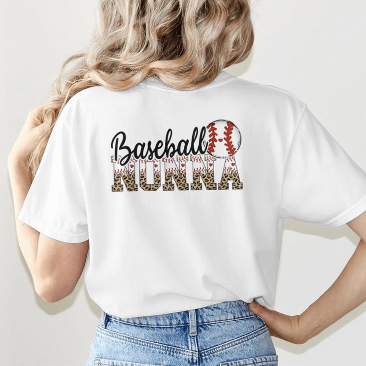 Baseball Nonna Women BallPark Nonna Baseball Mom Women's T-Shirt Back Print