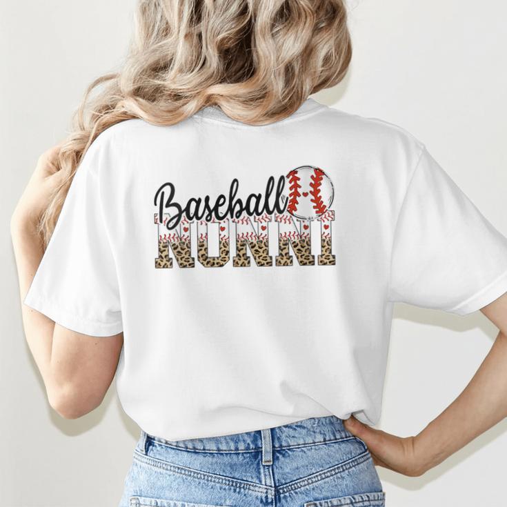 Baseball Nonni Women BallPark Nonni Baseball Mom Women's T-Shirt Back Print