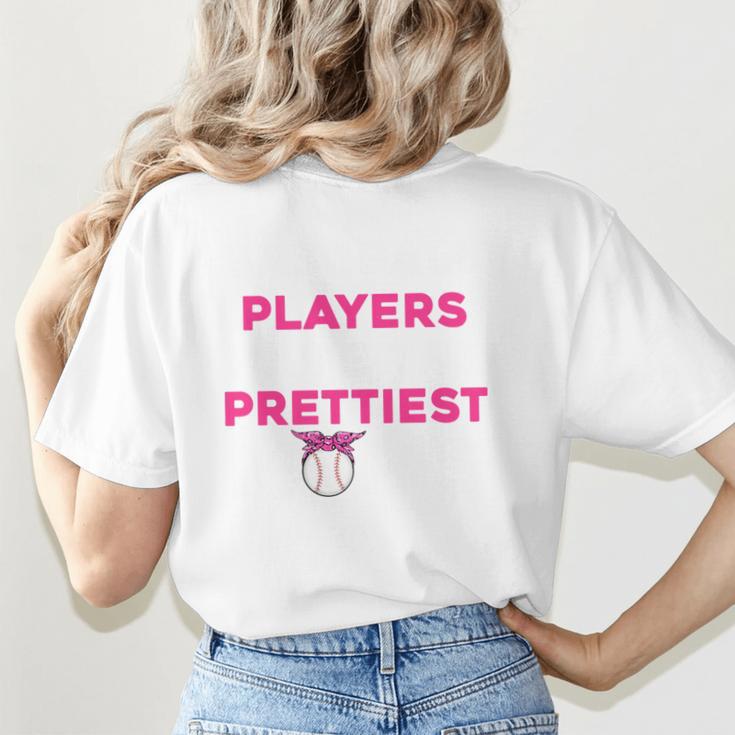 Baseball Players Have The Prettiest Moms Baseball Moms Women's T-Shirt Back Print Baseball Players Have The Prettiest Moms Baseball Moms Women's T-Shirt Back Print