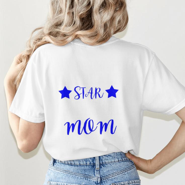 BASEBALL STAR MOM Sporty Design For Proud Baseball Moms Women's T-Shirt Back Print BASEBALL STAR MOM Sporty Design For Proud Baseball Moms Women's T-Shirt Back Print