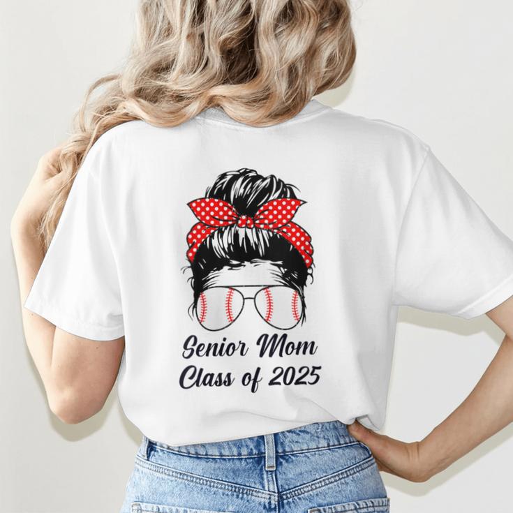 Class Of 2025 Baseball Mom Senior Graduation Graduate Women Women's T-Shirt Back Print
