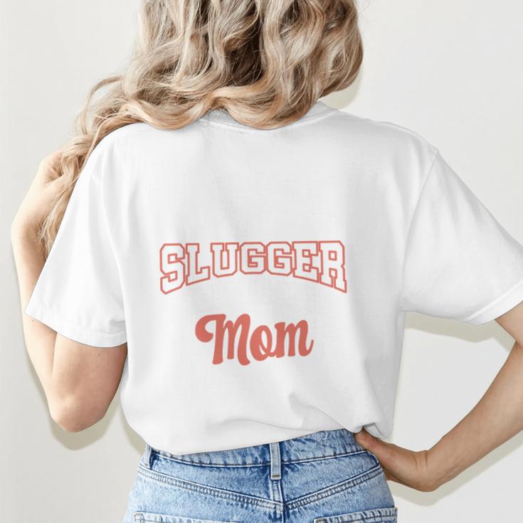 My Favorite Little Slugger Calls Me Mom Proud Baseball Mom Women's T-Shirt Back Print My Favorite Little Slugger Calls Me Mom Proud Baseball Mom Women's T-Shirt Back Print