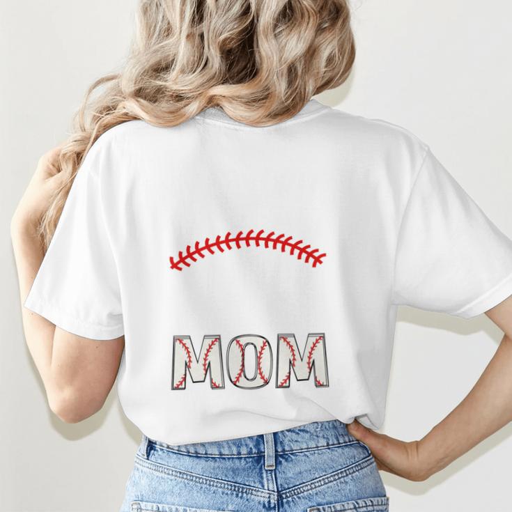 My Favorite Player Calls Me Mom Baseball Mom Women's T-Shirt Back Print My Favorite Player Calls Me Mom Baseball Mom Women's T-Shirt Back Print