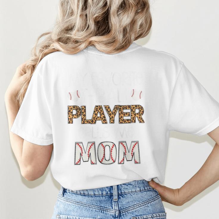 My Favorite T-Ball Player Calls Me Mom Baseball Mom Tee Ball Women's T-Shirt Back Print My Favorite T-Ball Player Calls Me Mom Baseball Mom Tee Ball Women's T-Shirt Back Print