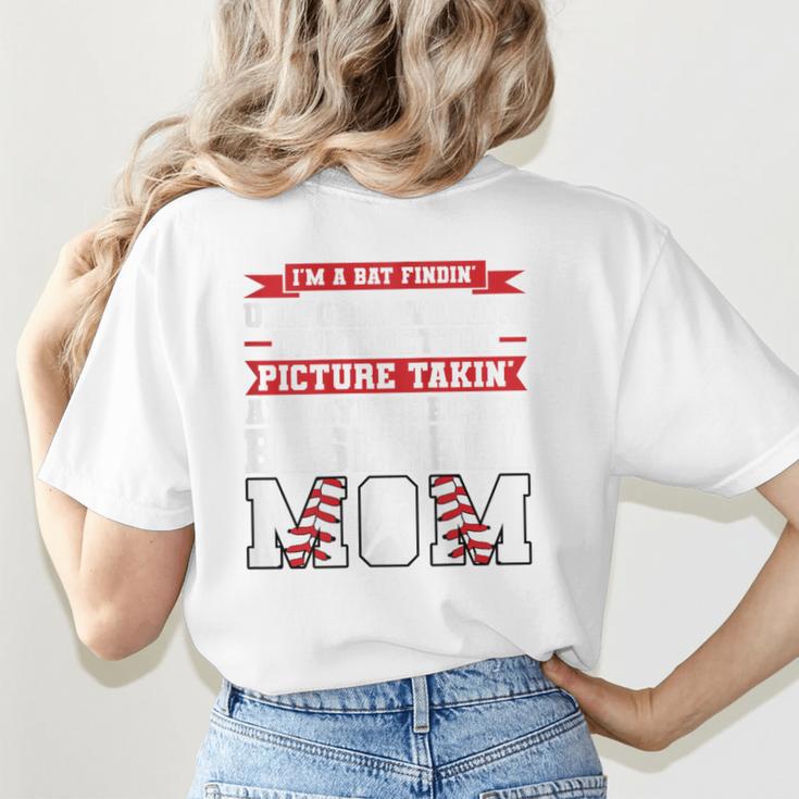 I'm a Bat Findin Washin' Baseball Mom Baseball Women's T-Shirt Back Print I'm a Bat Findin Washin' Baseball Mom Baseball Women's T-Shirt Back Print