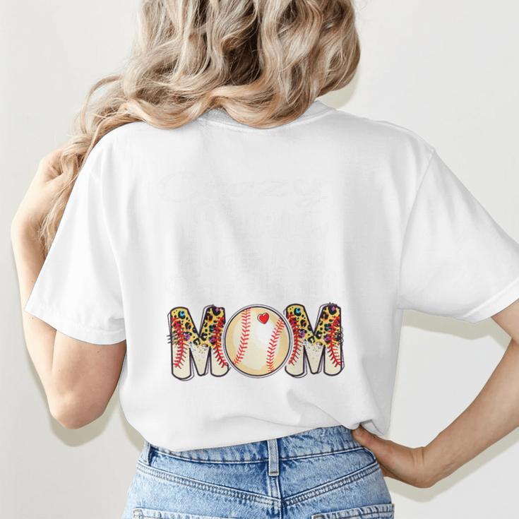 Loud And Proud Baseball Mom Messy Bun 2024 Premium Women's T-Shirt Back Print