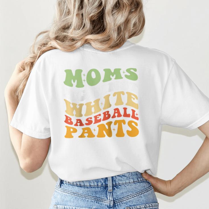 Moms Against Baseball Pants Retro Baseball Mom Raglan Baseball Tee Women's T-Shirt Back Print Moms Against Baseball Pants Retro Baseball Mom Raglan Baseball Tee Women's T-Shirt Back Print