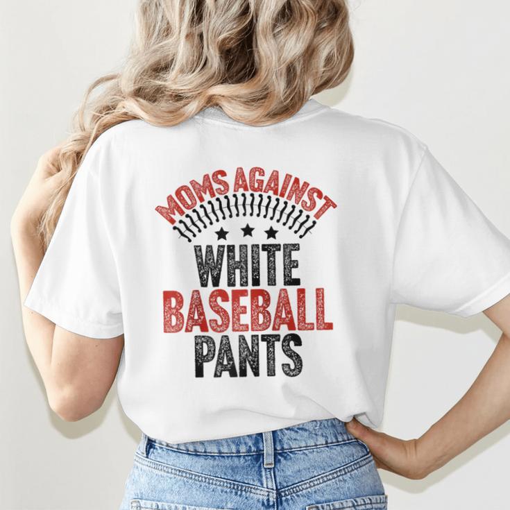 Moms Against Baseball Pants Season Baseball Mom Raglan Baseball Tee Women's T-Shirt Back Print Moms Against Baseball Pants Season Baseball Mom Raglan Baseball Tee Women's T-Shirt Back Print