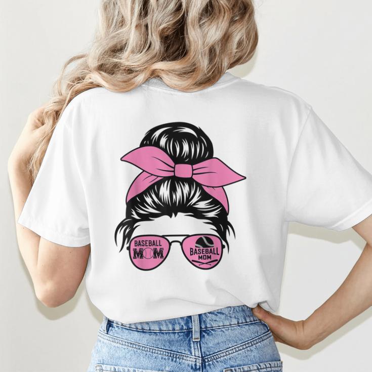 Mother Day Mama Retro Mama Mommy Baseball Mom Women's T-Shirt Back Print Mother Day Mama Retro Mama Mommy Baseball Mom Women's T-Shirt Back Print
