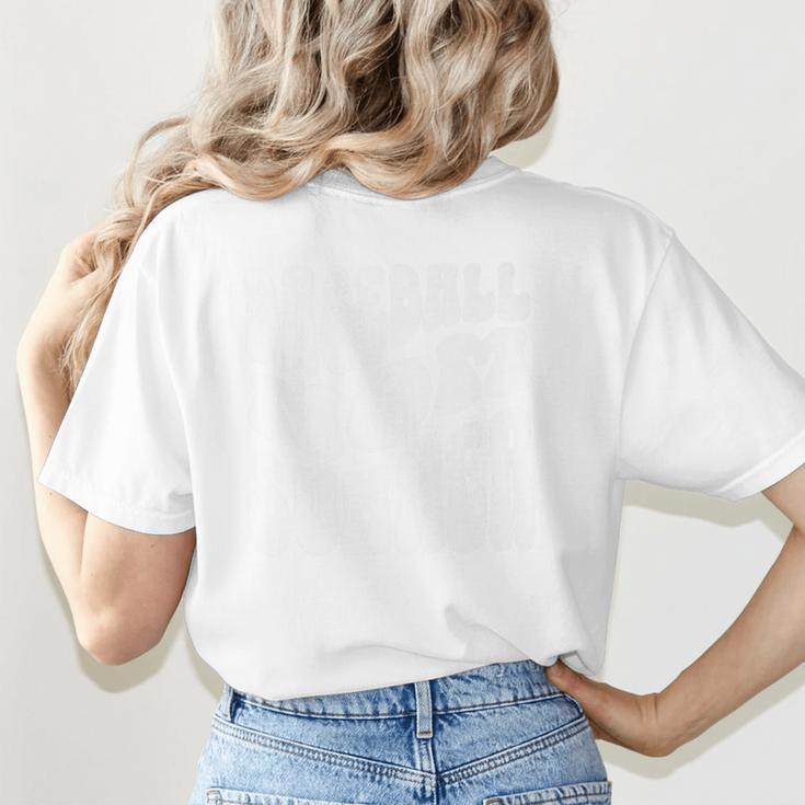 Retro Baseball Mom Summer Groovy Appreciation Premium Women's T-Shirt Back Print Retro Baseball Mom Summer Groovy Appreciation Premium Women's T-Shirt Back Print