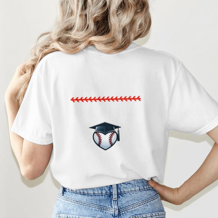 Senior Baseball Mom 2024 Senior Mom Class Of 2024 Baseball Women's T-Shirt Back Print Senior Baseball Mom 2024 Senior Mom Class Of 2024 Baseball Women's T-Shirt Back Print