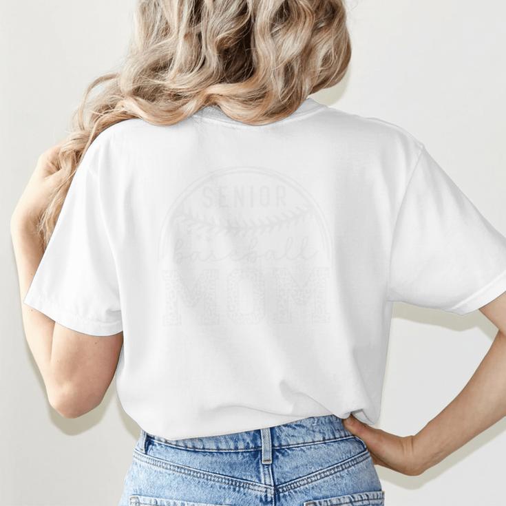 Senior Baseball MOM 2024 Graduation Caps Women's T-Shirt Back Print Senior Baseball MOM 2024 Graduation Caps Women's T-Shirt Back Print