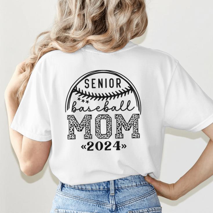Senior Baseball Mom 2024 Women's T-Shirt Back Print