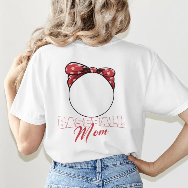 Softball Baseball Mom Floral Tee Mother's Day Premium Women's T-Shirt Back Print Softball Baseball Mom Floral Tee Mother's Day Premium Women's T-Shirt Back Print