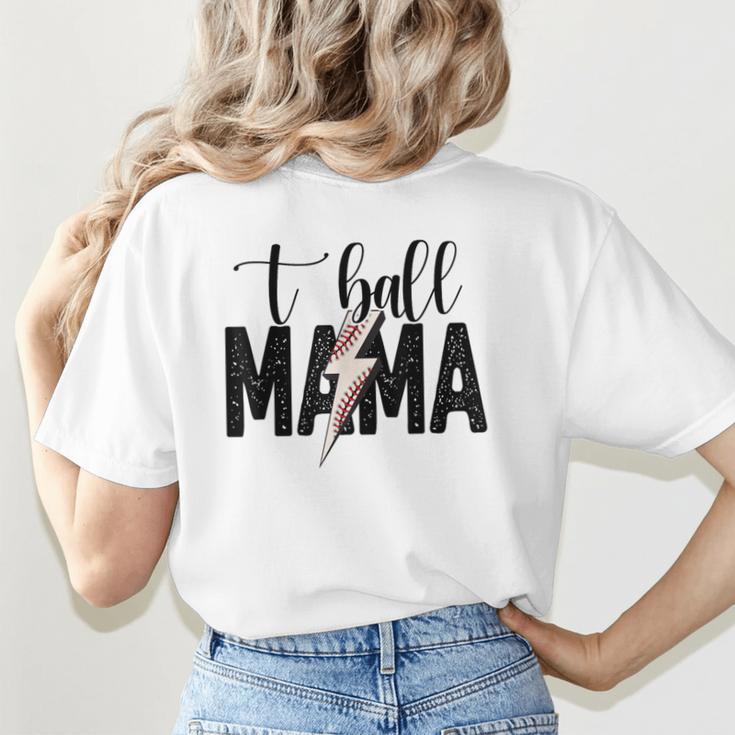 T-Ball Mama Baseball Mama Baseball Mom Women's T-Shirt Back Print T-Ball Mama Baseball Mama Baseball Mom Women's T-Shirt Back Print