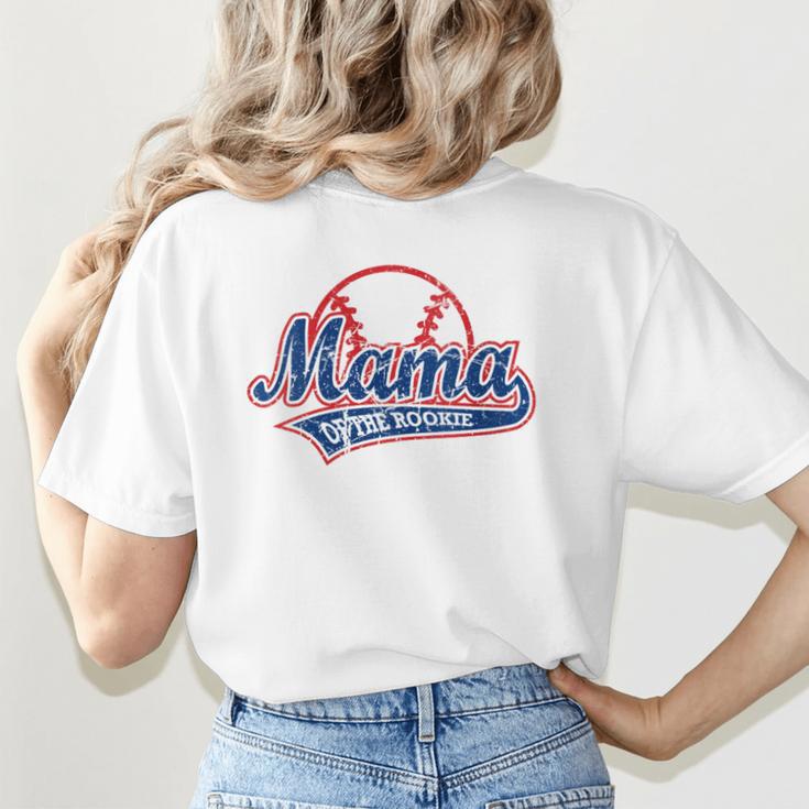 Vintage Baseball Mom Of The Rookies Women's T-Shirt Back Print Vintage Baseball Mom Of The Rookies Women's T-Shirt Back Print
